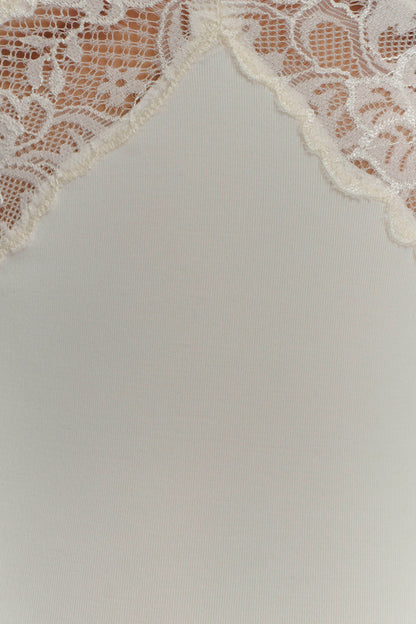 Electra Vestido largo de encaje ajustado - Marfil