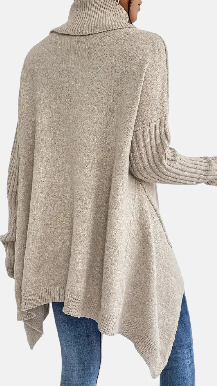 BRIGITTE – SUÉTER DE CUELLO ALTO LARGO