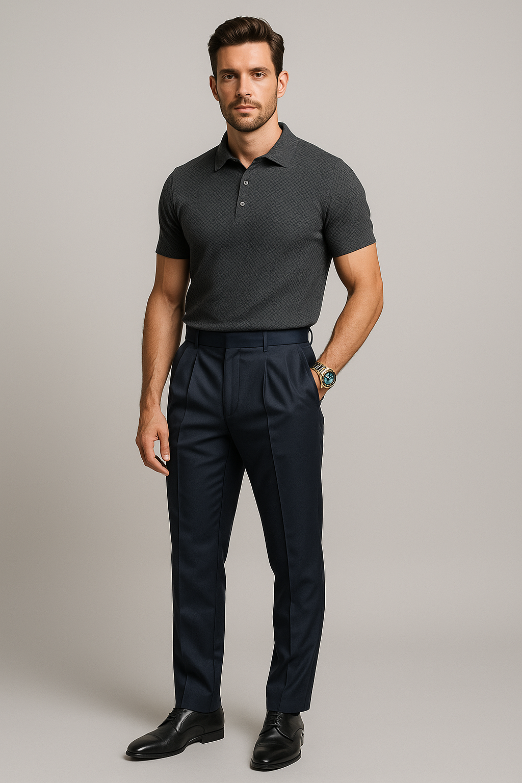 SET ELEGANTE™ PANTALON + POLO + RELOJ DE REGALO 🎁