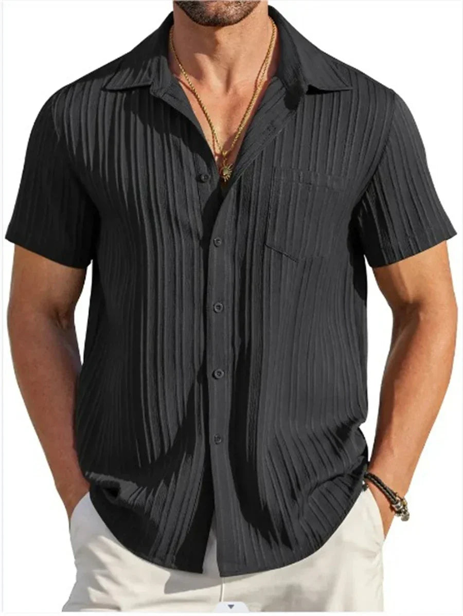 CAMISA DE LINO PARA PLAYA HOMBRE SILAMODA™