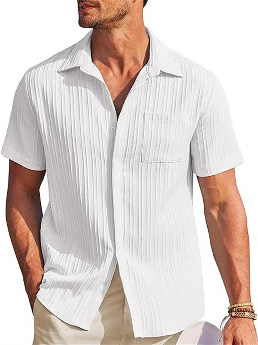 CAMISA DE LINO PARA PLAYA HOMBRE SILAMODA™